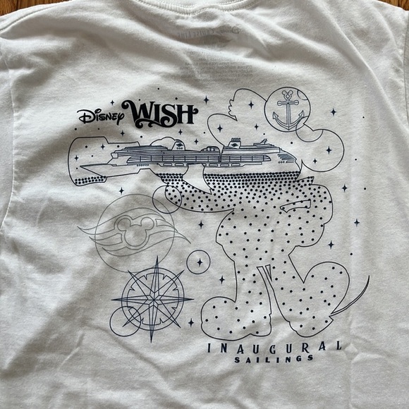 Disney Wish Inaugural Sailings Cruise Line Shirt Tee Mickey Vacation S - Picture 2 of 6